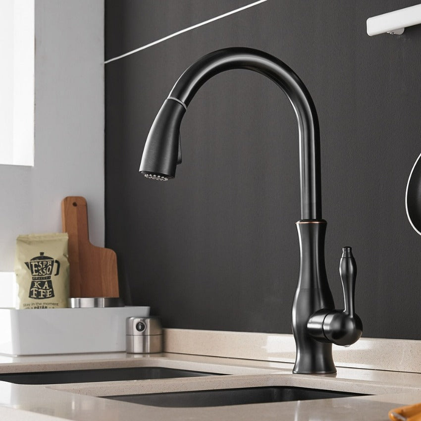 Flexflow Kitchen Tap-pull-out stainless steel kitchen fitting for flexible & stylish kitchen work 4