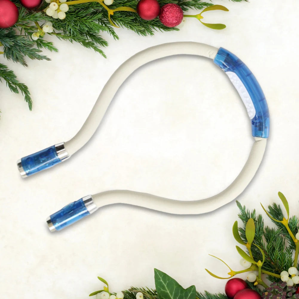 FlexiGlow – Lampada da collo LED flessibile per maglia, artigianato e lettura