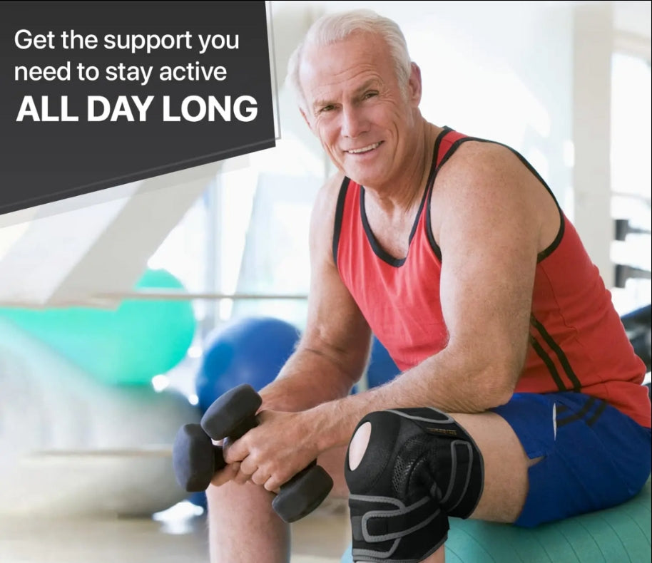 Tutore per ginocchio FlexiKnee – Tutore regolabile per ginocchia taglie forti