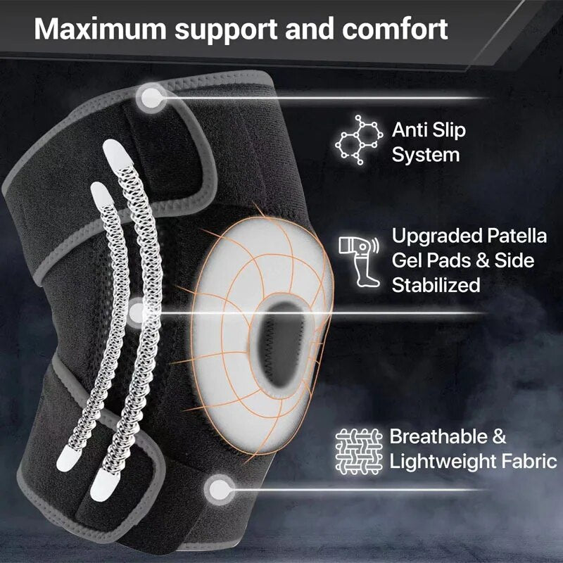 Tutore per ginocchio FlexiKnee – Tutore regolabile per ginocchia taglie forti