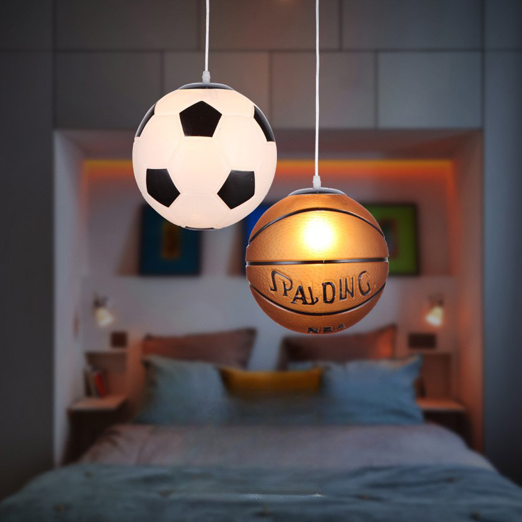 GOAL GLOW - Plafoniera a LED per la cameretta dei bambini con motivo calcistico