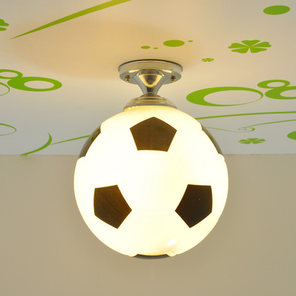 GOAL GLOW - Plafoniera a LED per la cameretta dei bambini con motivo calcistico