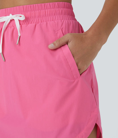 GOLFGLIDE Gonna - Mini con pantaloncini, coulisse in vita e tasche nascoste