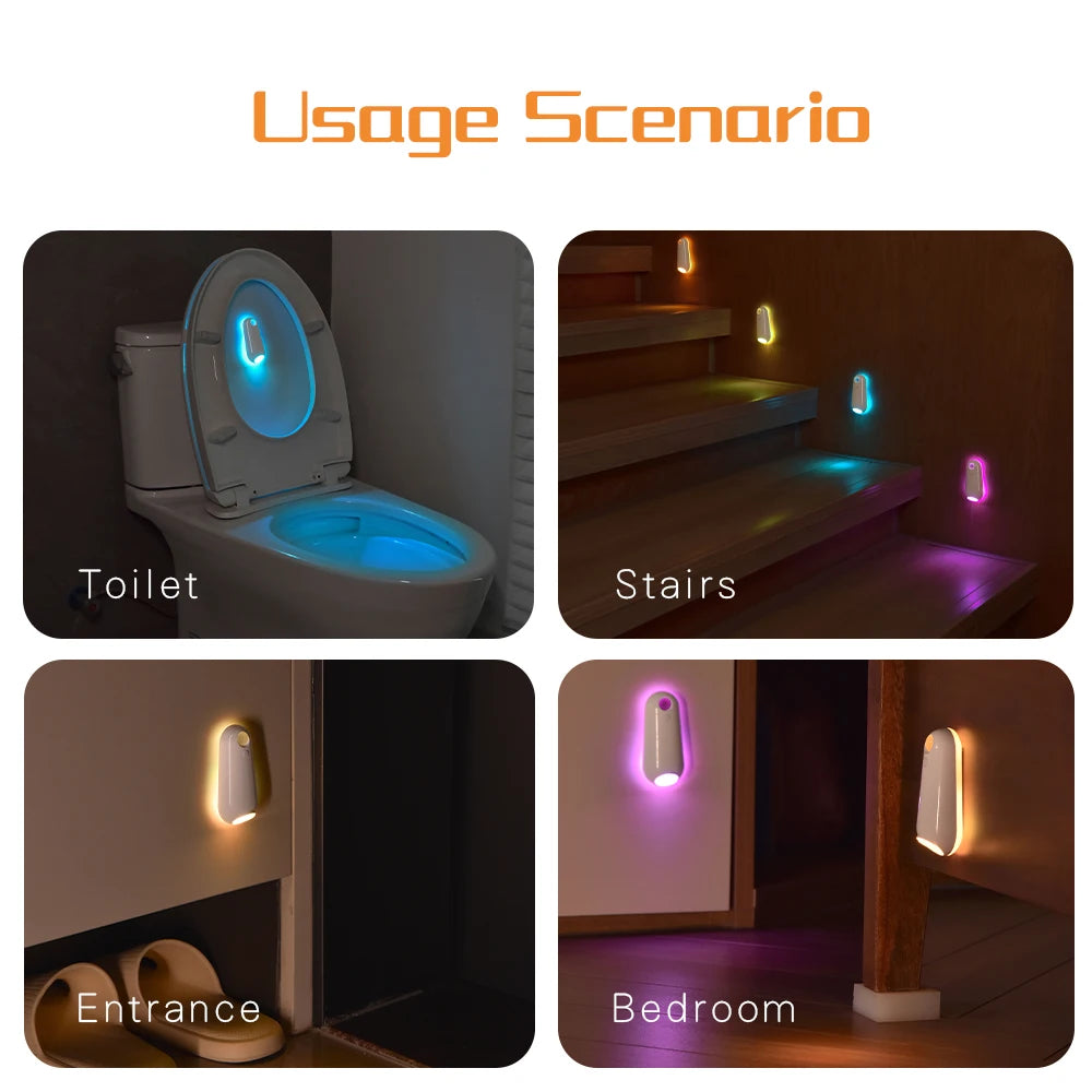 GlowBowl Motion – Luce per WC con Sensore di Movimento e 7 Colori RGB