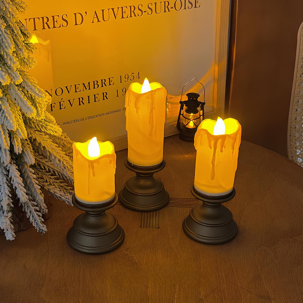 GlowFlicker - Candele LED con effetto luce intermittente