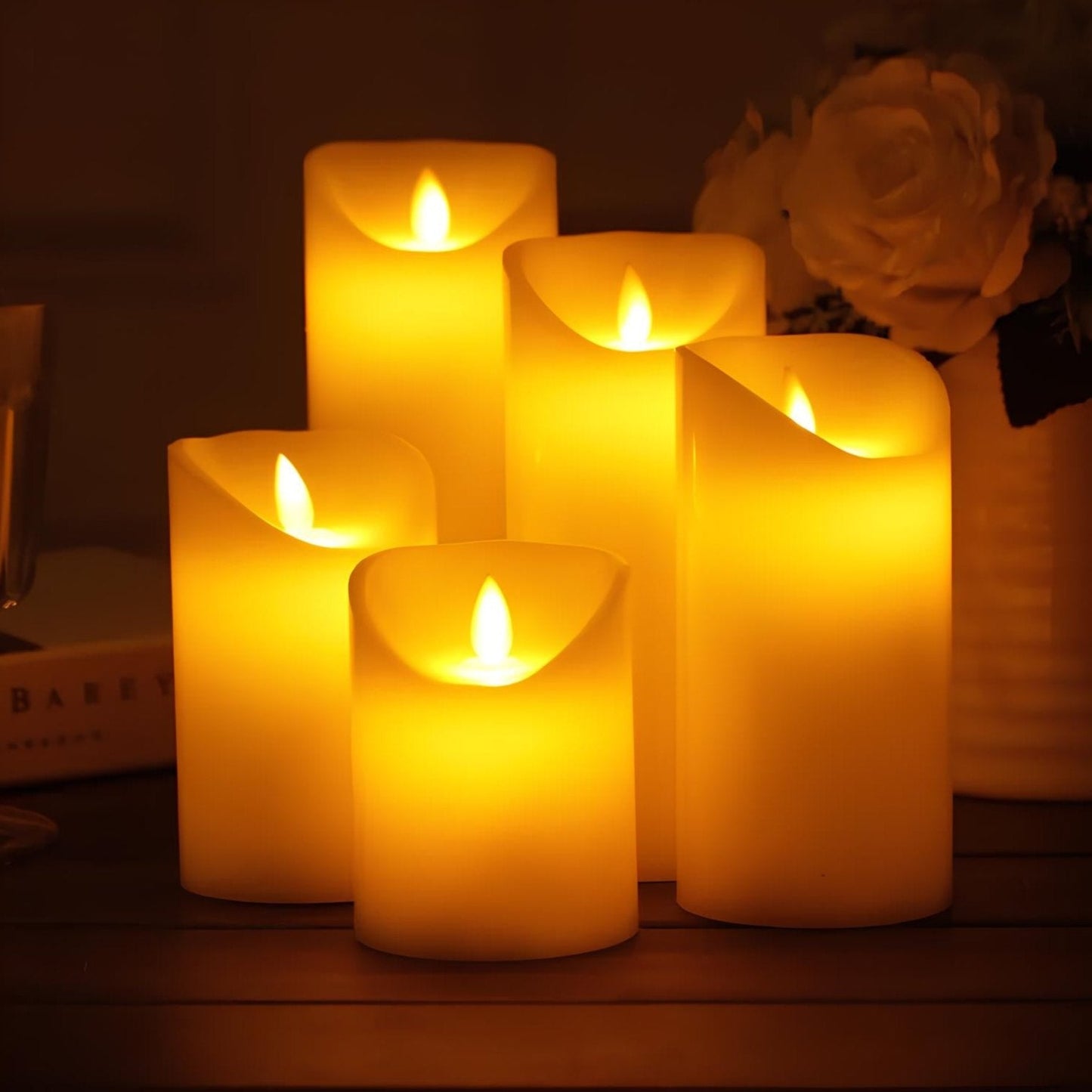 GlowFlicker - Candele LED con effetto luce intermittente
