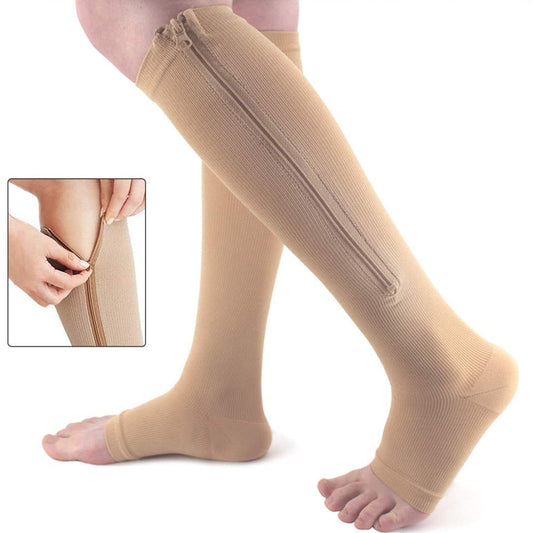  Supportease - support stockings with zipper for optimal comfort, breathable & elastic-1