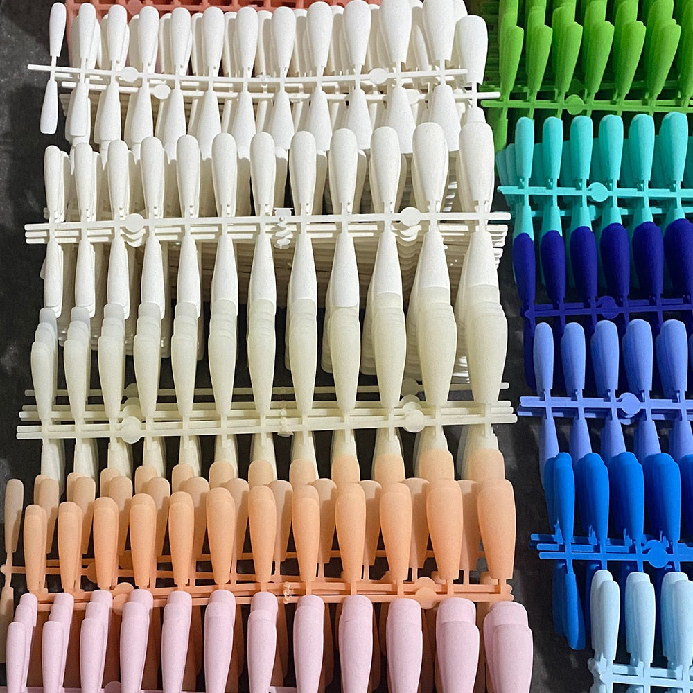  Chicnails - 24 pieces of artificial fingernails to stick on, mat, reusable-5