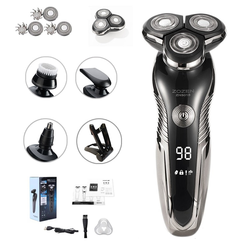 Variant image for Deluxe razor (+holder+3 additional attachments+charging cable+brush)