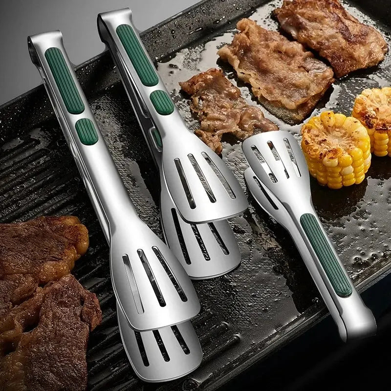 HandyTongs – Non-slip stainless steel tongs for meat, salad & bread