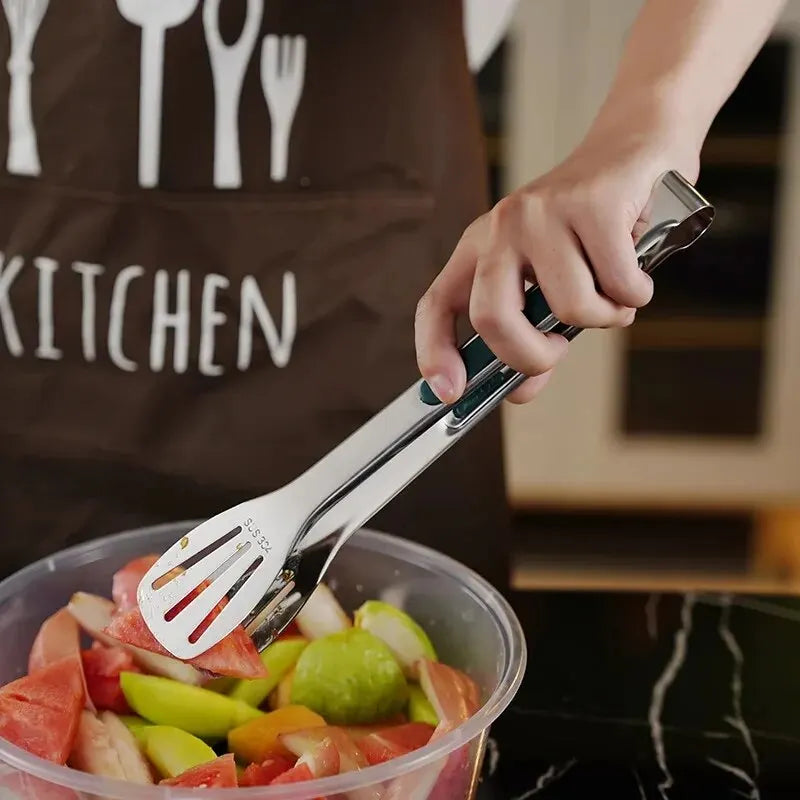 HandyTongs – Non-slip stainless steel tongs for meat, salad & bread