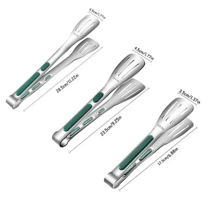 HandyTongs – Non-slip stainless steel tongs for meat, salad & bread