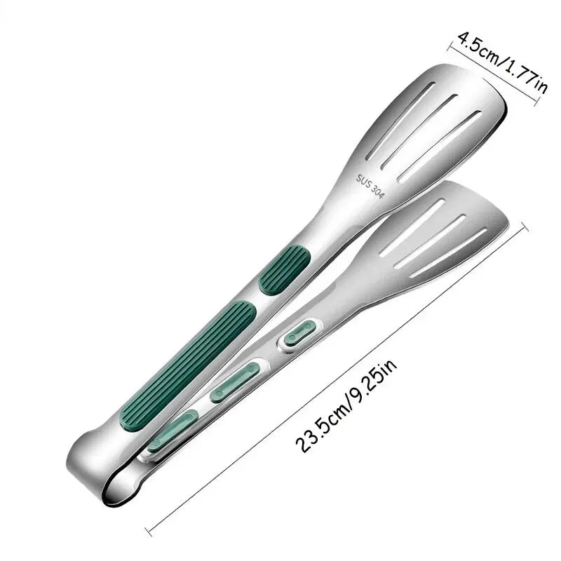 HandyTongs – Non-slip stainless steel tongs for meat, salad & bread
