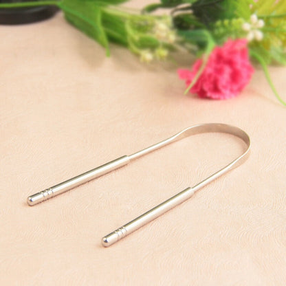  Stainless steel tongue scraper - effective tongue cleaner for fresh breath & optimal tooth hygiene-5
