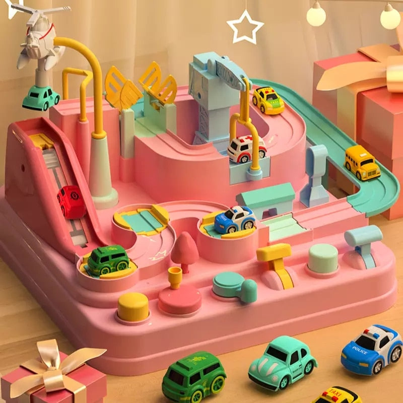 City Adventure– Interactive city playset with cars & crane for curious explorers