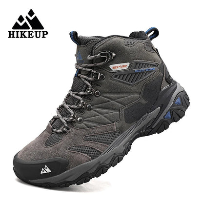 Hikeup Trekking Boots-men's hiking shoes with suede, breathable & rainproof for winter & outdoor adventure 1
