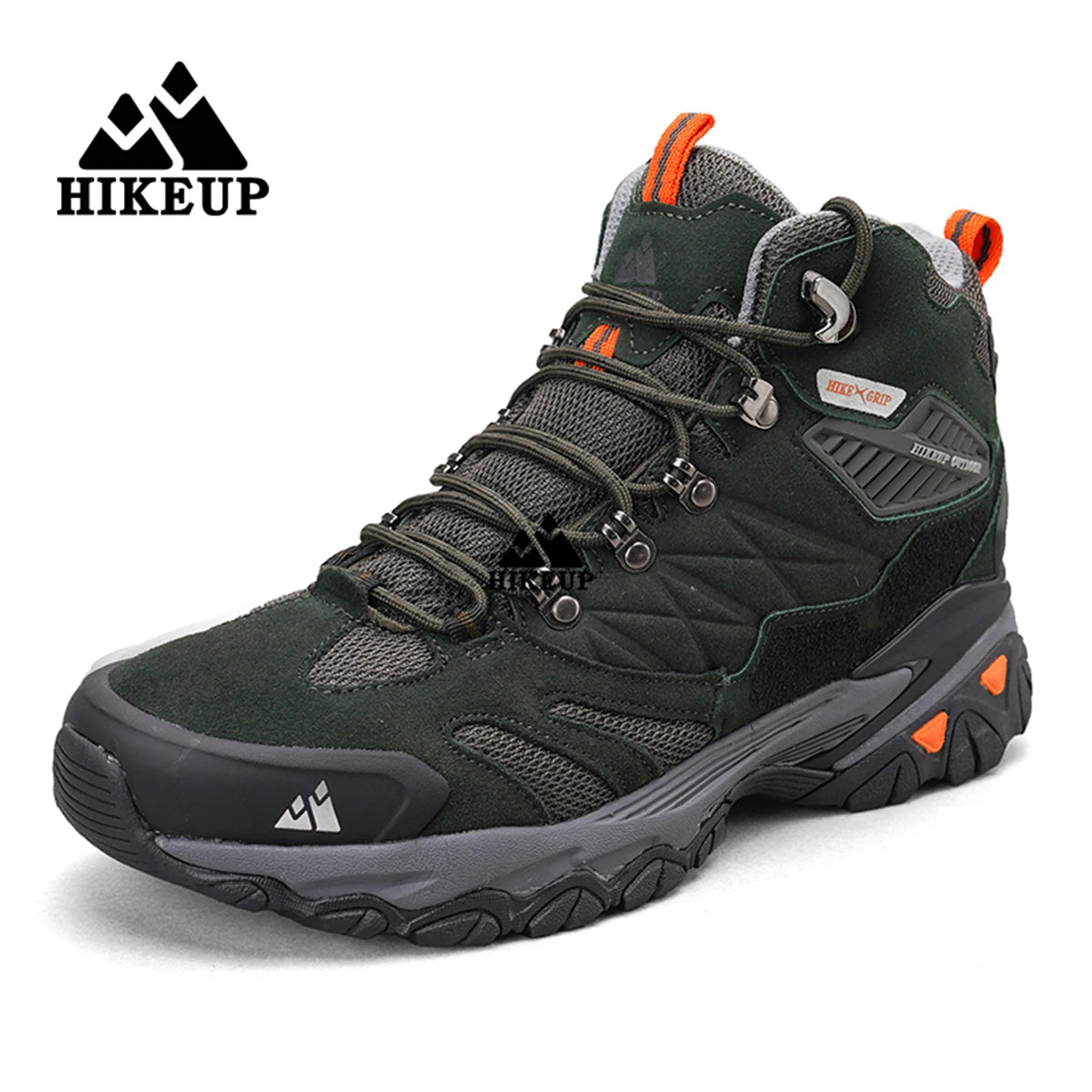Hikeup Trekking Boots-men's hiking shoes with suede, breathable & rainproof for winter & outdoor adventure 3