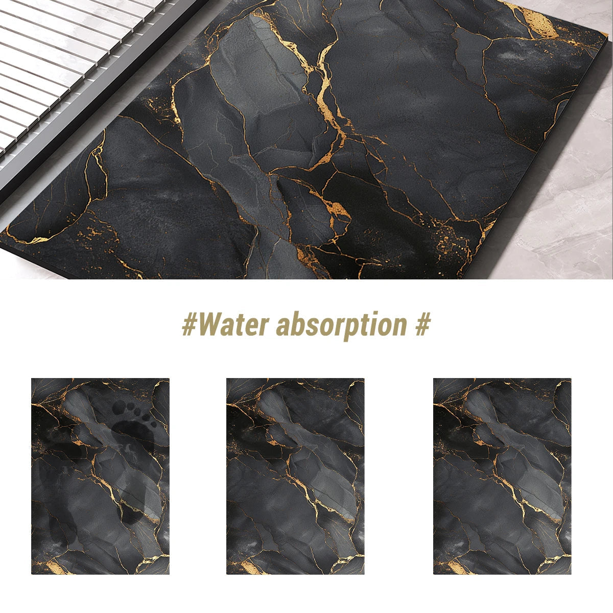 AbsorbaMat – Quick-Drying Non-Slip Bath Mat for Safe & Comfortable Steps