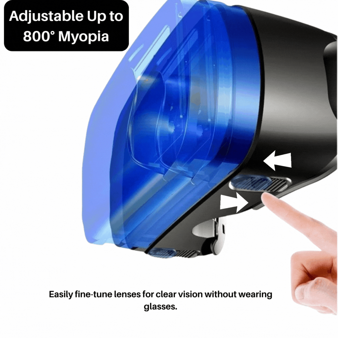 VISIAX – 3D VR glasses with headphones & controller
