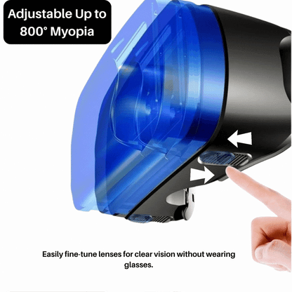 VISIAX – 3D VR glasses with headphones & controller