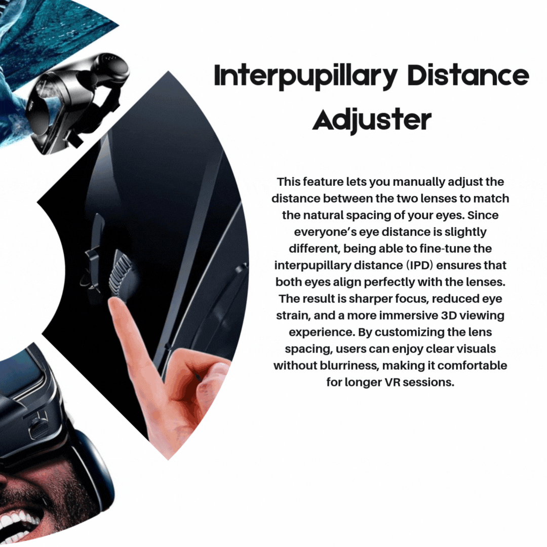 VISIAX – 3D VR glasses with headphones & controller