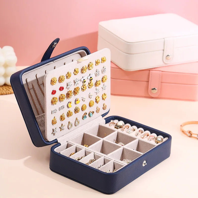 JewelCase – Scatola in pelle per gioielli per anelli e orecchini