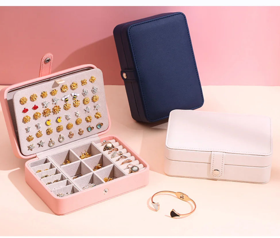JewelCase – Scatola in pelle per gioielli per anelli e orecchini
