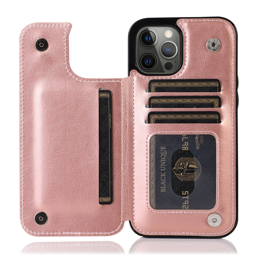 CARDHOLD LEATHER - Elegante custodia per smartphone con scomparti per carte di credito