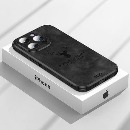 LUXIGUARD LEATHER - Custodia di lusso per iPhone con protezione dagli urti