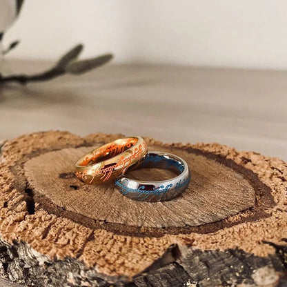 Anello inciso luminoso - Gioielli fosforescenti per la positività e la felicità