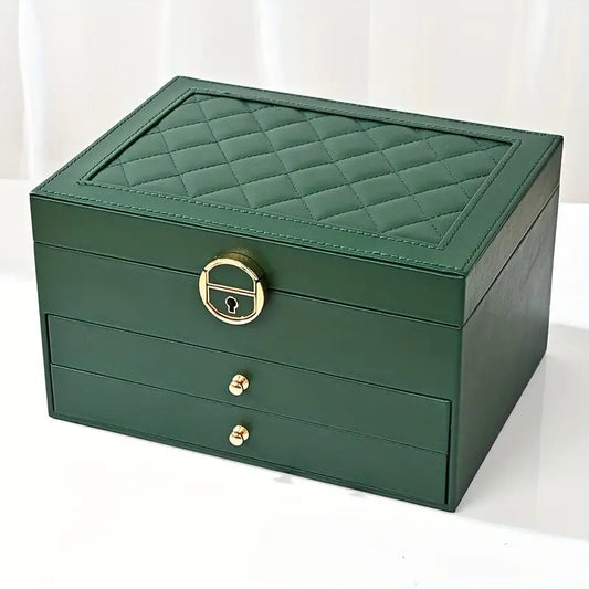 AURELIA BOX - Mehrschichtiger Lederschmuck-Organizer für stilvolle Aufbewahrung