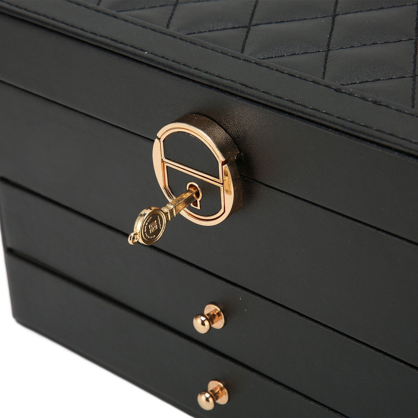 AURELIA BOX - Mehrschichtiger Lederschmuck-Organizer für stilvolle Aufbewahrung