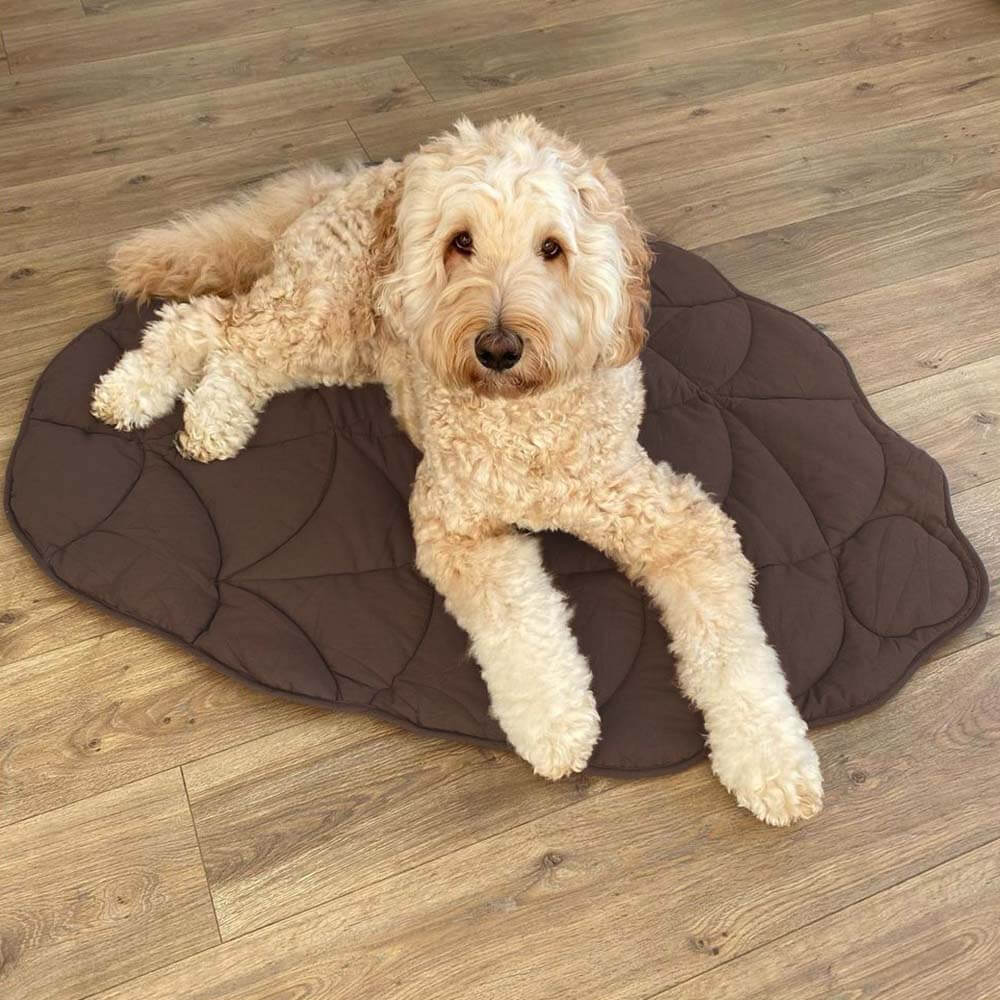Leaf-shaped dog blanket for large dogs-machine washable, versatile and stylish, cotton polyester, 107-130 cm 8