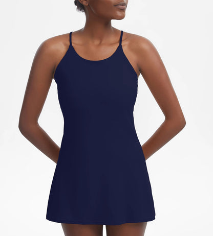 Liana - Active Sports Dress with Built-in Shorts and Pockets for Women 4