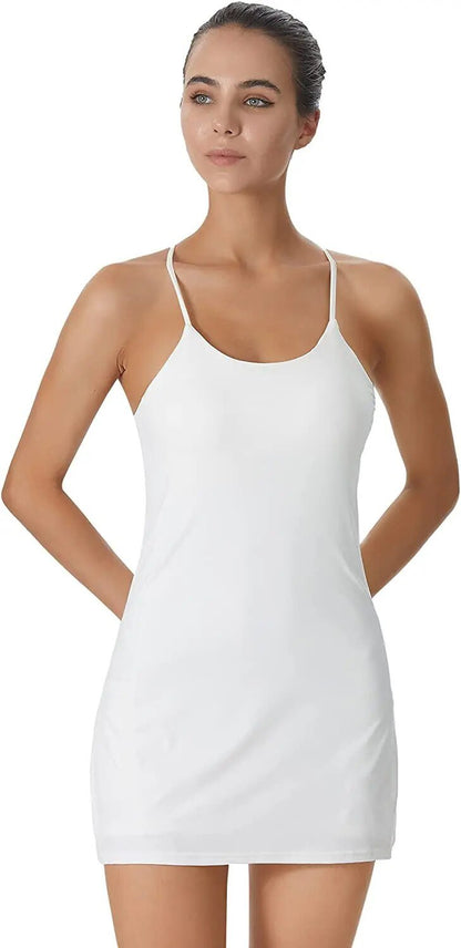 Liana - Active Sports Dress with Built-in Shorts and Pockets for Women 7
