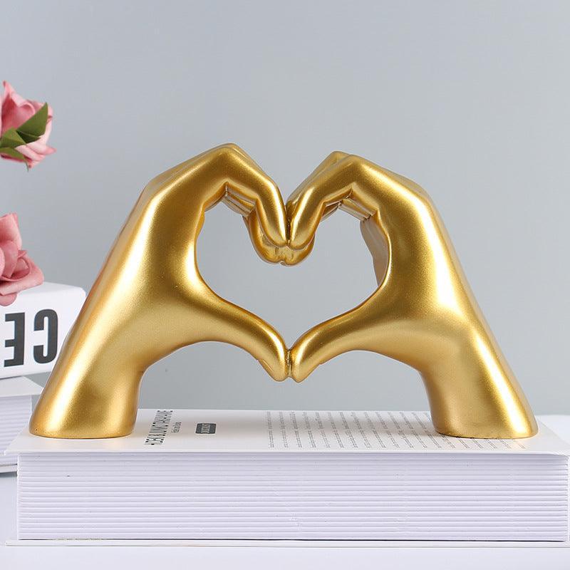 LoveSculpt - Decorazione per la casa in legno fatta a mano con fascino rustico