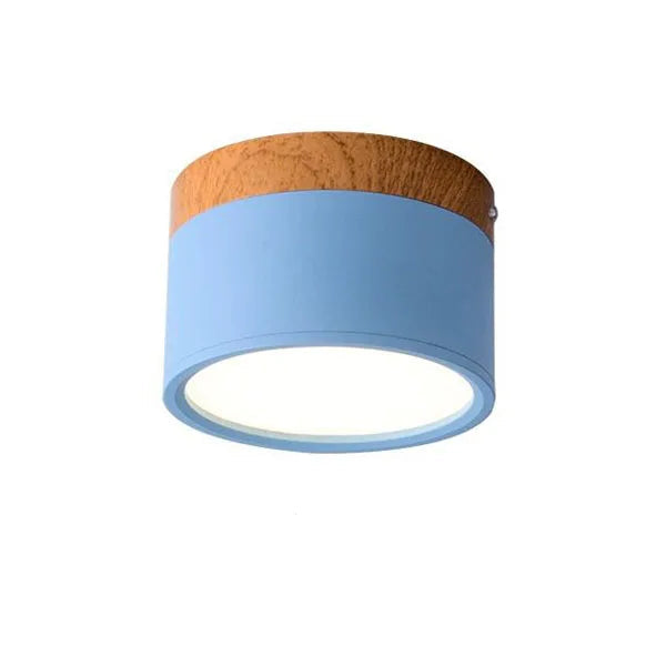 LumiNord – Lámpara de techo LED moderna regulable con diseño de madera