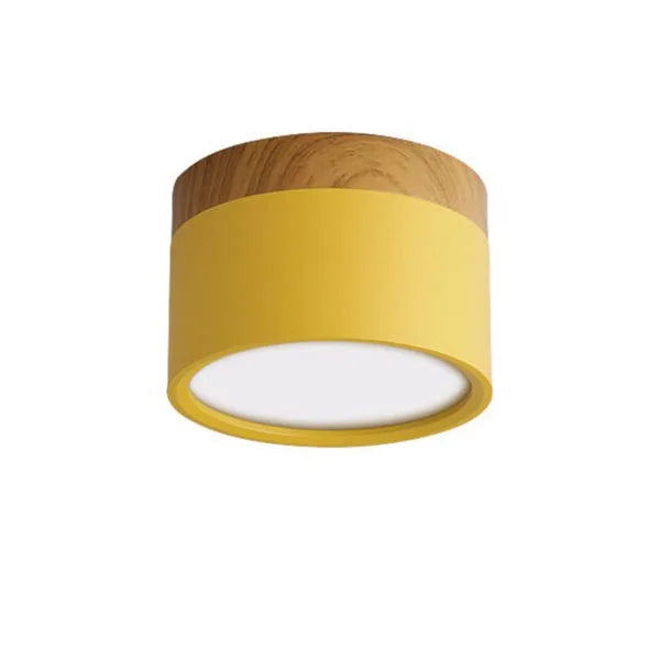 LumiNord – Lámpara de techo LED moderna regulable con diseño de madera