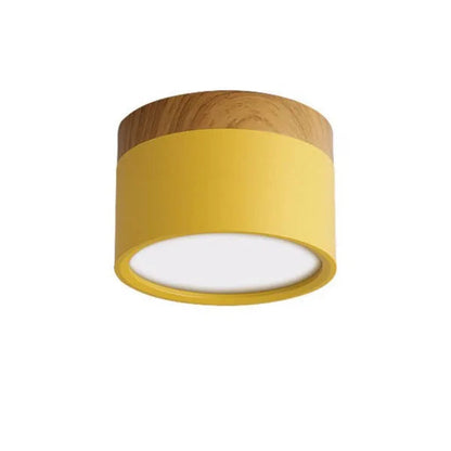 LumiNord – Lámpara de techo LED moderna regulable con diseño de madera
