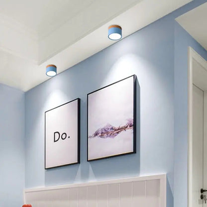 LumiNord – Lámpara de techo LED moderna regulable con diseño de madera