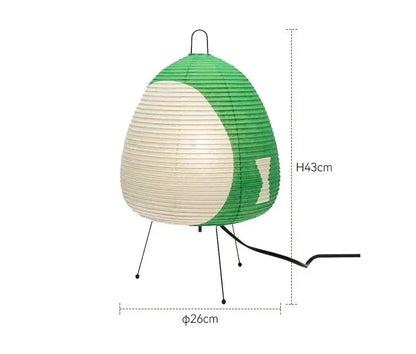 Zenora – Lámpara de mesa de papel de arroz con diseño japonés wabi-sabi