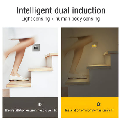 Lampada da parete LumiStep con sensore di movimento - Elegante illuminazione di sicurezza per interni