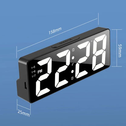 LumiTime – Sveglia Digitale LED con Display della Temperatura
