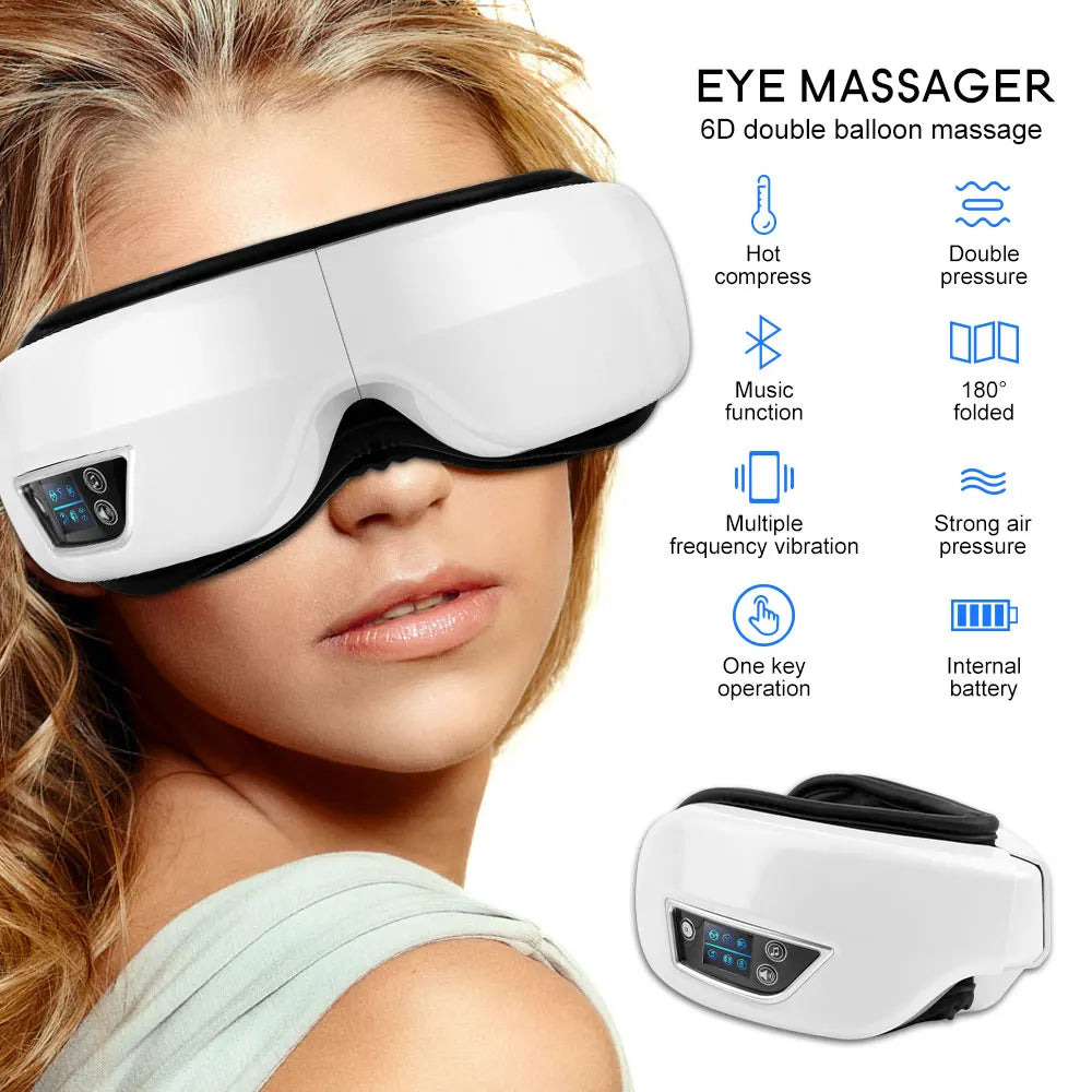  Eyeglow Smart 6d eye massager with airbag technology and music function-4