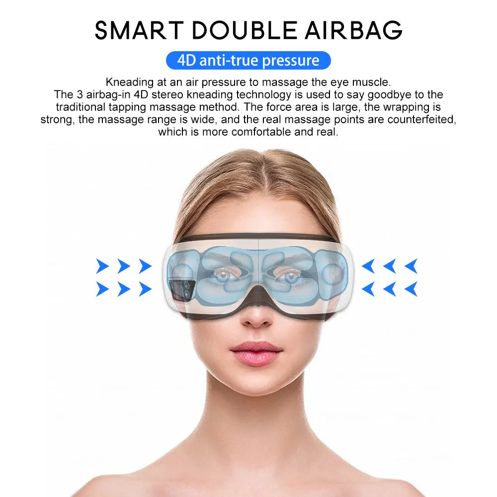  Eyeglow Smart 6d eye massager with airbag technology and music function-5