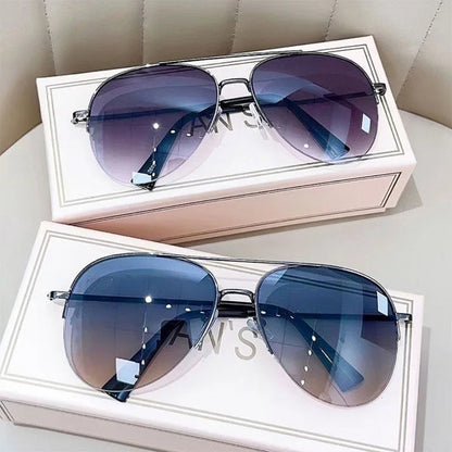 AEROVIEW SHADES – Gradient Pilot Sunglasses with UV400 Protection for Men