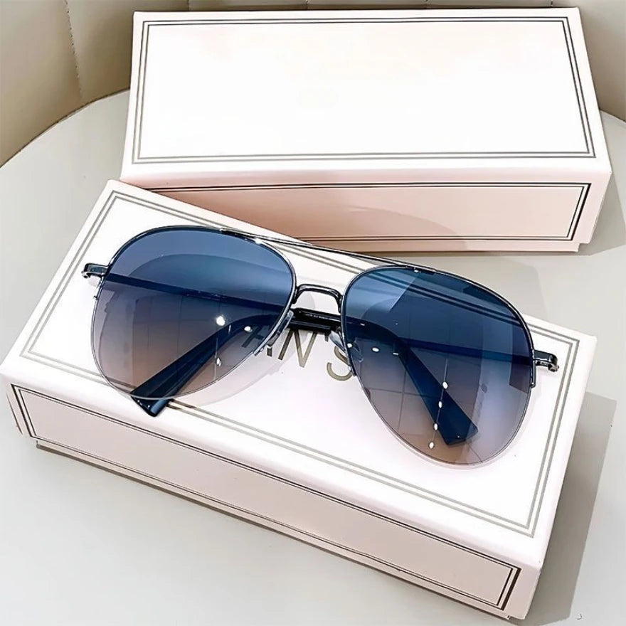 AEROVIEW SHADES – Gradient Pilot Sunglasses with UV400 Protection for Men