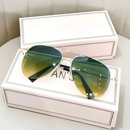 AEROVIEW SHADES – Gradient Pilot Sunglasses with UV400 Protection for Men