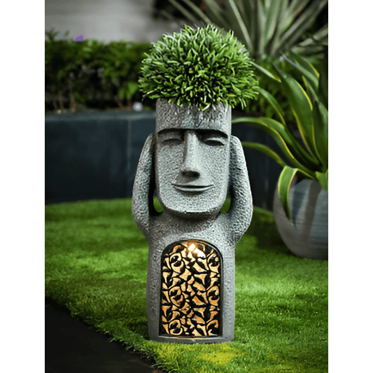 MAGICAL TRIO – Solar Resin Garden Statues for Enchanting Outdoor Atmosphere