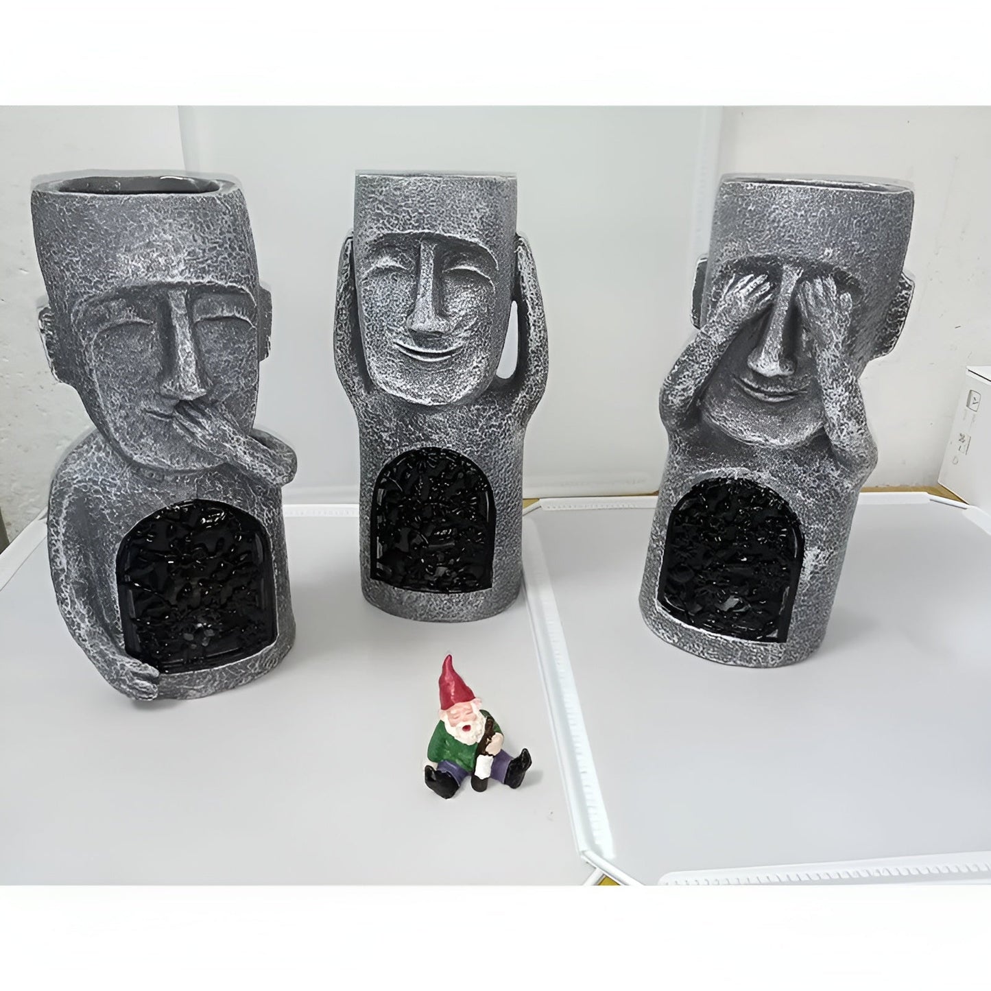 MAGISCHE TRIO - tuinbeelden van zonnehars voor een betoverende buitensfeer